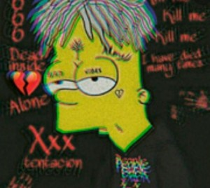 Create meme: xxtenations, Bart Simpson, Bart xxxtentacion