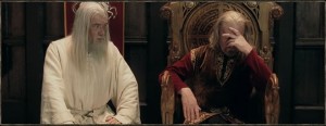 Create meme: king théoden and Glilot, the Lord of the rings