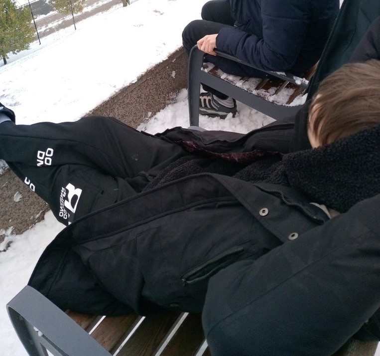 Create meme: feet , people , a kid froze in Smolensk