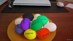 Create meme: painted eggs, paint eggs, eos lip balm