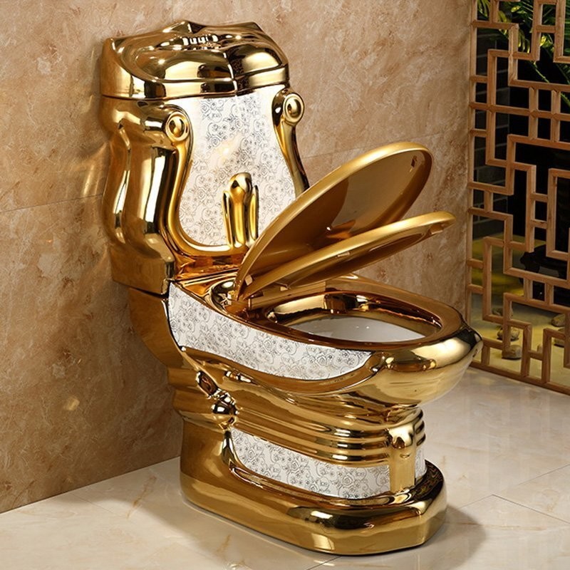 Создать мем: унитаз в виде трона, королевский туалет, унитаз золотой