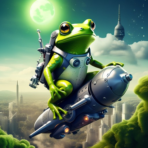 Создать мем: спейс фрог, жаба, планета 51 постер