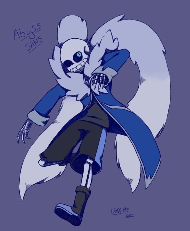 Create meme: abyss sans, abysstale, sans 