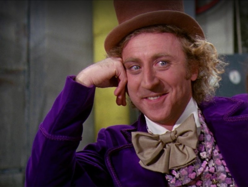 Create meme: gene Wilder Willy Wonka, gene Wilder , text page