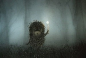 Создать мем: ёж в тумане анимашка, ежик, ежик в тумане мультфильм 1975