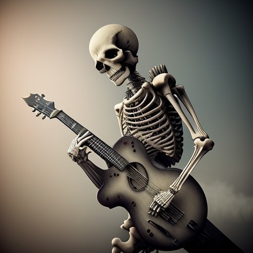 Create meme: skeleton guitarist, skeleton , skeleton 