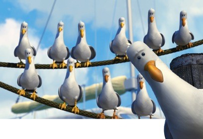 Create meme: seagulls from Nemo, Seagull from Nemo, Give me some seagulls