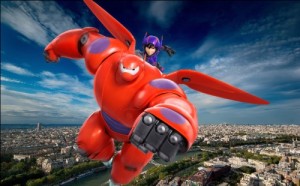 Create meme: Hiro Hamada flies Baumaxa