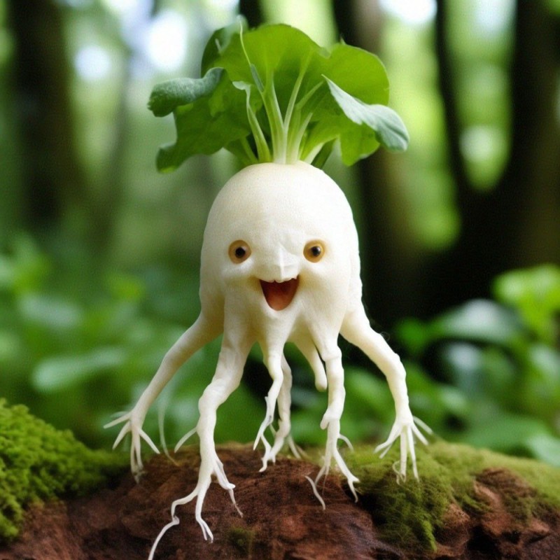 Create meme: ginseng, unusual vegetables, panax ginseng
