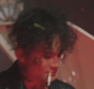 Create meme: matt healy the 1975 tattoos, kid with a cigarette in the night, Pete Doherty