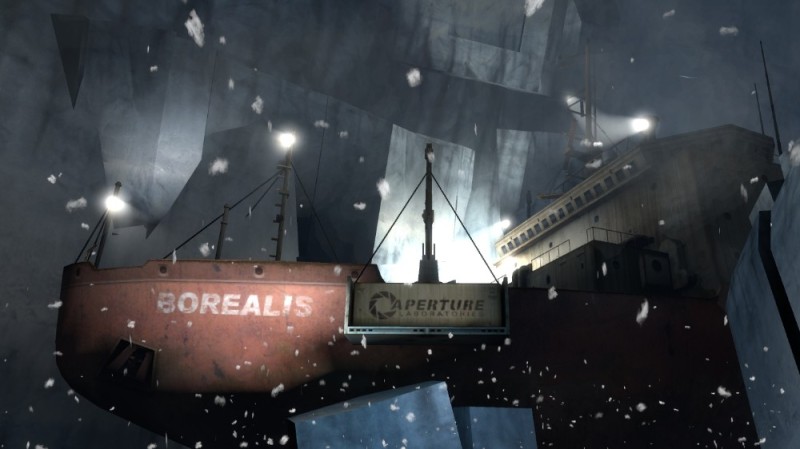 Создать мем: бореалис корабль, borealis half-life 2, борей корабль aperture science