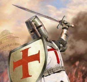 Create meme: knights crusade, German knights crusaders photo, deus lo vult Crusader