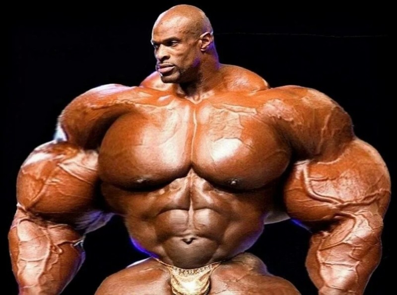 Create meme: Ronnie Coleman, steroids , the most pumped-up bodybuilder