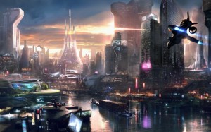 Create meme: fantastic cities of the future