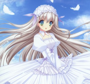 Создать мем: yosuga no sora новелла, аниме, анимешка в платье