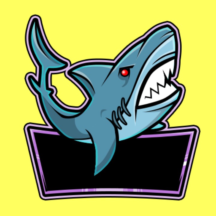 Create meme: shark , angry shark, shark symbol