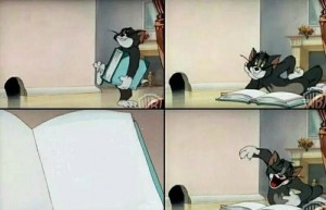 Create meme: cat Tom with a book meme, tom and jerry tom, Tom and Jerry