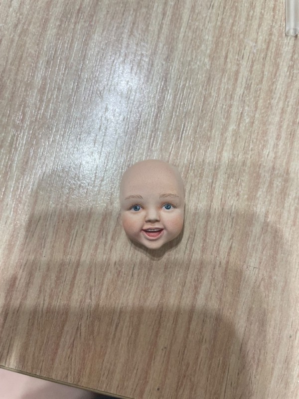 Create meme: head doll, mold face, doll 