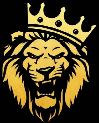 Создать мем: наклейка лев с короной, голова льва с короной, лев корона