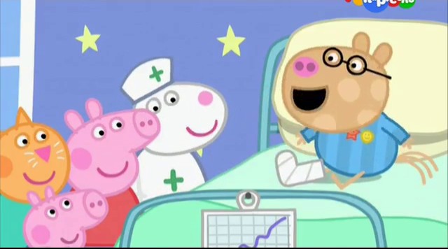 Create meme: peppa pig hospital, peppa pig , pedro peppa pig