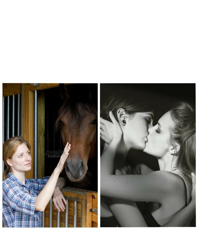 Create meme: female horse , horse in the stable, girl with horse 
