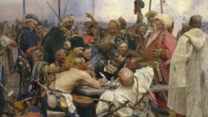 Create meme: Repin Cossacks, Ilya Repin Cossacks