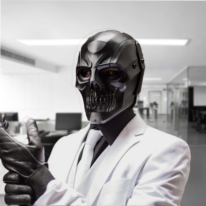 Create meme: The Black Mask from Batman Arkham Origins, black ds mask, Roman Zionis the black mask