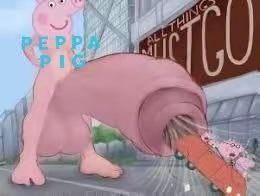 Create meme: cartoon about a pig, pig , mumps 