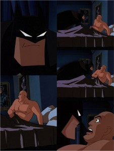 Создать мем: бэтмен маска фантазма мультфильм 1993, бэтмен будущего брюс вейн, бэтмен отважный и смелый брюс уэйн