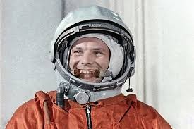 Create meme: Gagarin and Sputnik picture, Gagarin went picture, Gagarin in space
