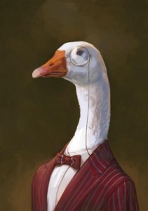 Create meme: elite goose, important goose, man goose