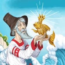 Create meme: the old man and the goldfish, Golden fish fairy tale, the tale of the fisherman and the fish