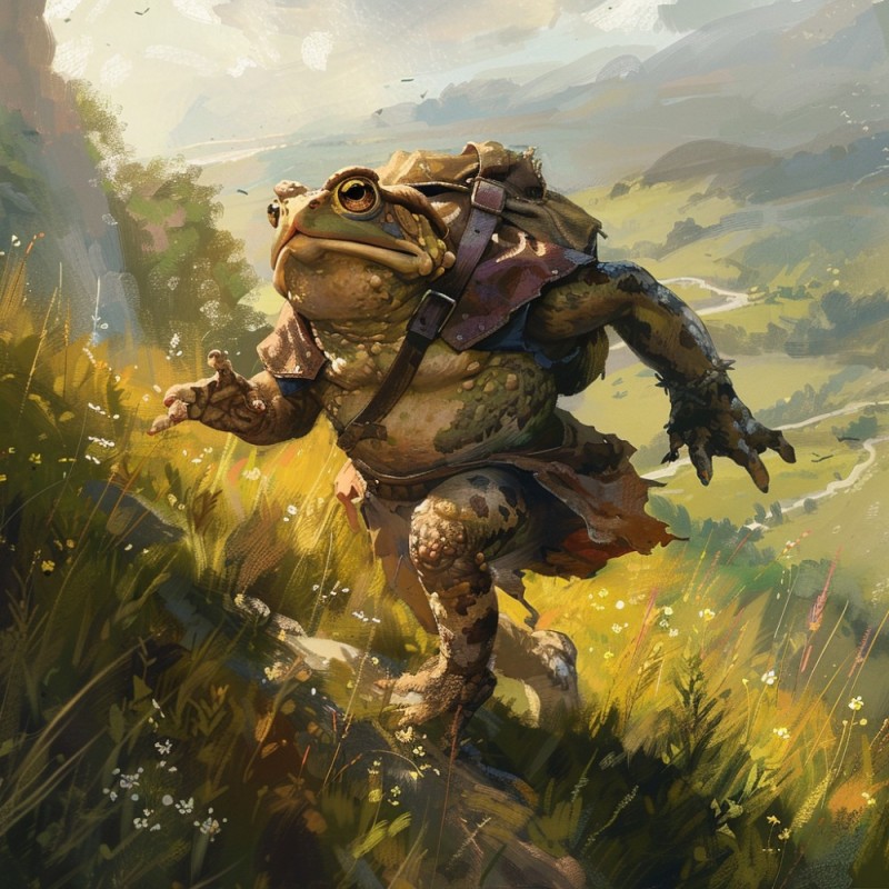 Create meme: toad art, The toad is a monster, Toad warrior