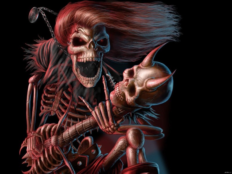 Create meme: black sabbath , skeleton rocker, cool skeleton