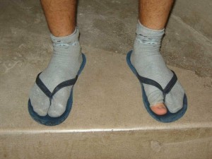 Create meme: sandals with socks, socks under sandals