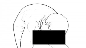 Create meme: autofellatio meme, Picture, line drawing