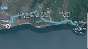 Create meme: guest house, Dzhubga map and Yandex, Kavarna Bulgaria on the map