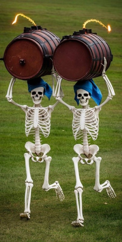Создать мем: скелет, странные скелеты, скелет с барабаном