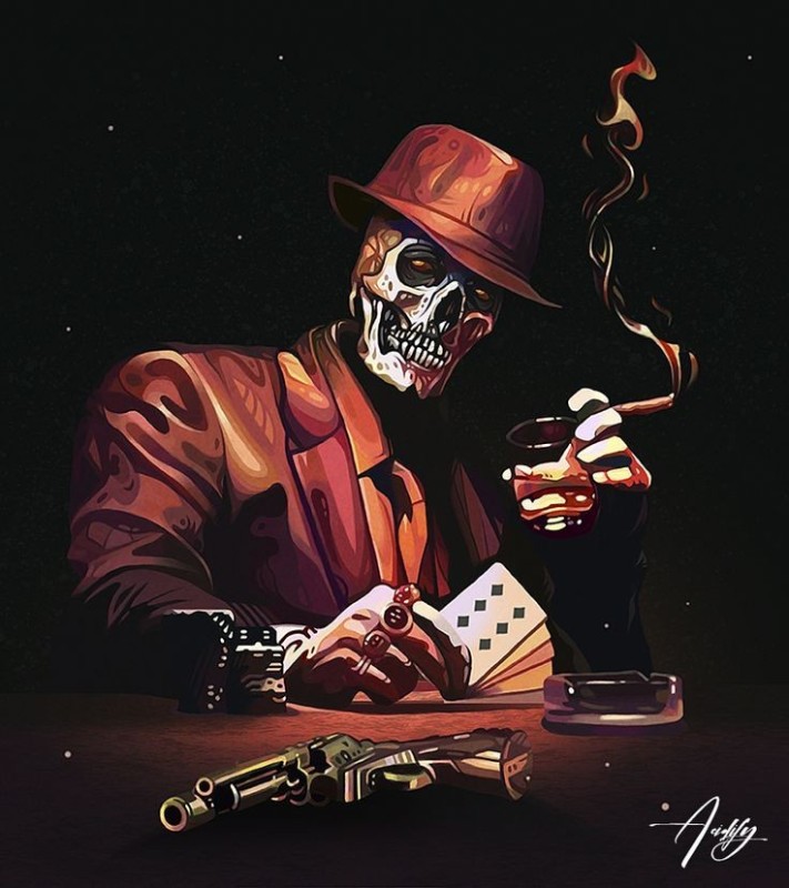 Create meme: cool skeleton, skeleton with a cigar, mafia skull
