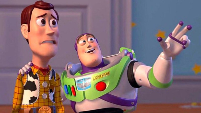Create meme: Woody and Buzz, toy story 2, toy story 