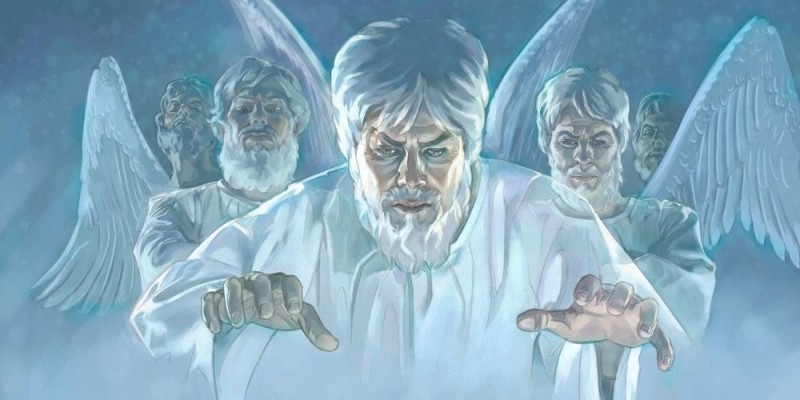 Создать мем: сатана свидетели иеговы, херувим ангел свидетели иеговы, иллюстрации свидетелей иеговы иисус