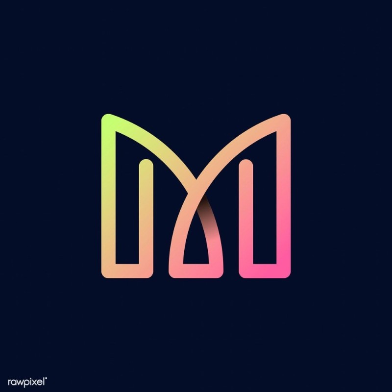 Create meme: The M logo, the letter m for the logo, logo graphic design