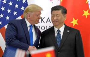 Create meme: trump and XI Jinping along the corridor, Donald Trump, XI Jinping