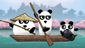 Создать мем: три панды из игры картинки, панда 3 4 5, 3 панды