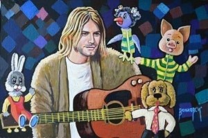 Create meme: Kurt Cobain sad, Kurt Cobain unplugged, Kurt Cobain April 8, 1994