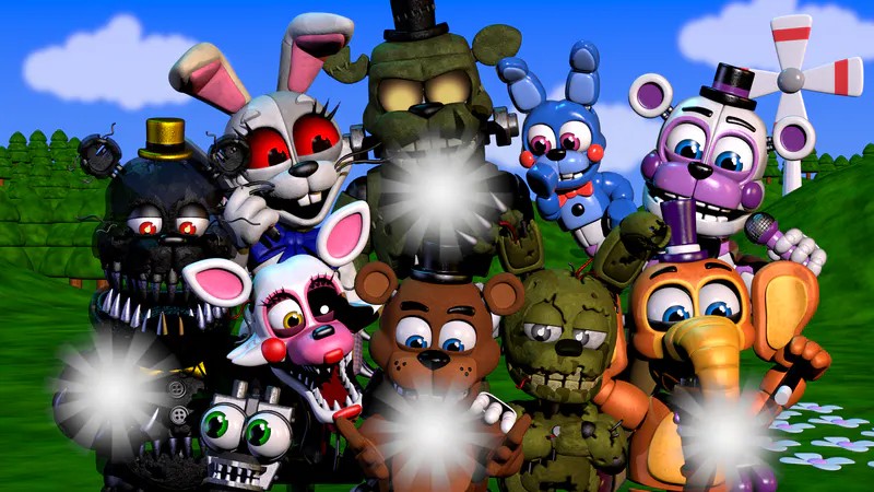 Create meme: fnaf world , fnaf world , five nights at freddy's