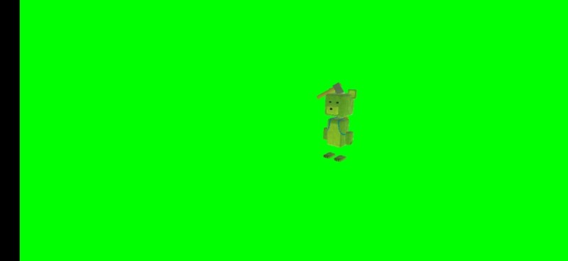 Create meme: on a green background, roblox on a green background, green background for mounting