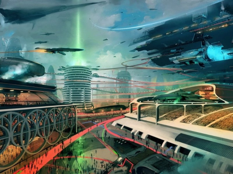 Create meme: future , the city of the future, panorama of the future