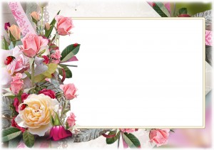 Создать мем: рамки с цветами для фотошопа, рамка цветы, открытка фон для поздравления