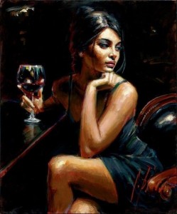 Create meme: the girl with the wine, the painting girl with a glass, girl with a glass